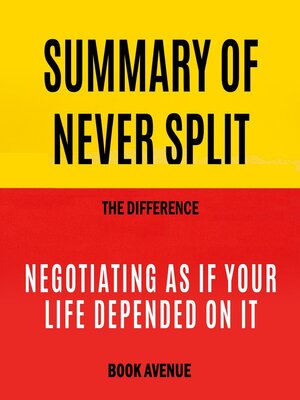 cover image of Never Split the Difference